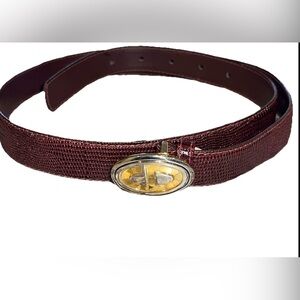 New Vintage Christian Dior CD Logo Buckle 630R Genuine Leather Women’s Belt  M/L